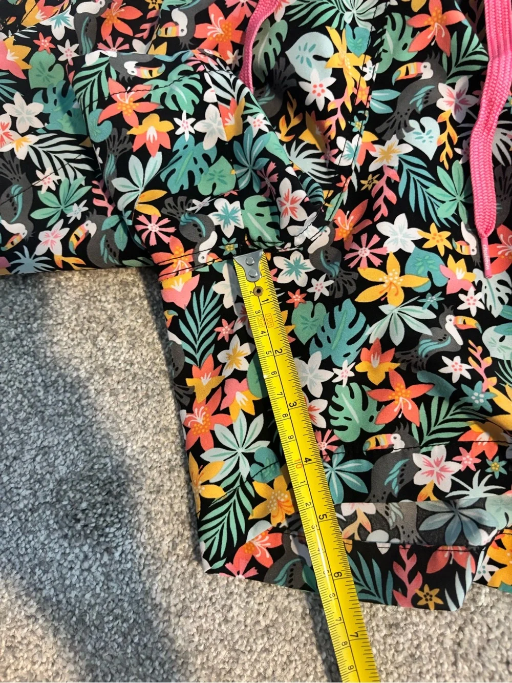 chubbies Black Tropical Floral swim trunks